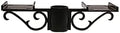 Alumina Products, Inc. MB-B-004 Double Decorative Mailbox Bracket, Small (S) Scroll, Post Mount, Cast Aluminum, Black