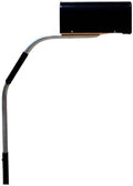 Suburban Mailbox Support with Swinging Boom Arm (30 Inch Boom Swings When Impacted) - Ideal for Curbed Streets (Black)