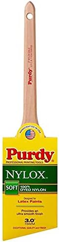 6-Pack of 3' Purdy 144080230 Nylox Dale Angled Sash Paint Brush, Tynex Nylon