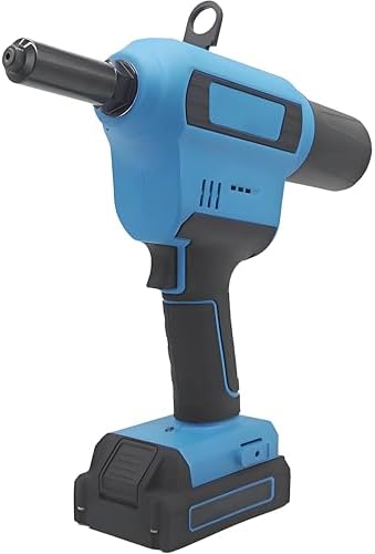 Cordless Riveting Tool Kit, Brushless Automatic Riveting Gun, Pneumatic Rivet Nut Gun. Suitable for Metal, Wood, and Plastic.