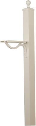 Special Lite Springfield Mailbox Post - White Aluminum Post for Curbside Mailbox - SPK-710-WH