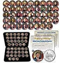 ALL 47 United States PRESIDENTS Full Coin Set Washington Quarters with Box & COA