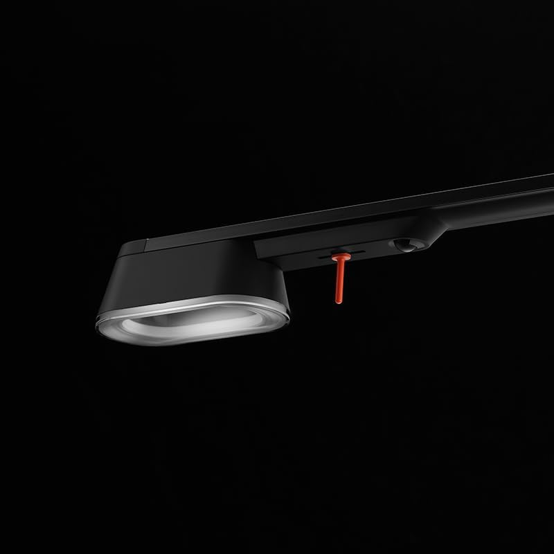 The New Lamp(Midnight Black), Home Office LED Desk Lamp, Dim2Amber Technology, Brightness and Color Temperature Adjustment, Eye Health, Reading Light, Flicker-Free, Wireless Charging