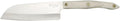 CUTCO Model 2166 White (Pearl) Petite Santoku Knife in factory-sealed plastic bag. 5.6' High Carbon Stainless Straight Edge blade and 5.1' handle