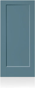 36 in. x 80 in. 1 Panel Hollow Core Dignity Blue Painted Composite Interior Door Slab