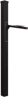 Special Lite Wellington Mailbox Post - Black Aluminum Post for Curbside Mailbox - SPK-720-BLK