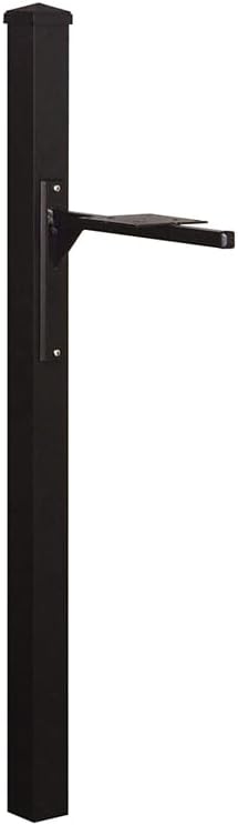 Special Lite Wellington Mailbox Post - Black Aluminum Post for Curbside Mailbox - SPK-720-BLK