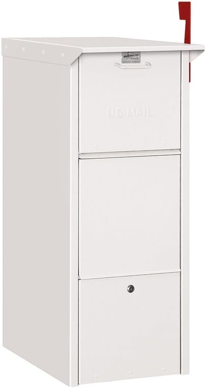Salsbury Industries 4375WHT Mail Package Drop, White, 14.375 in. W x 36 in. H x 23 in. D