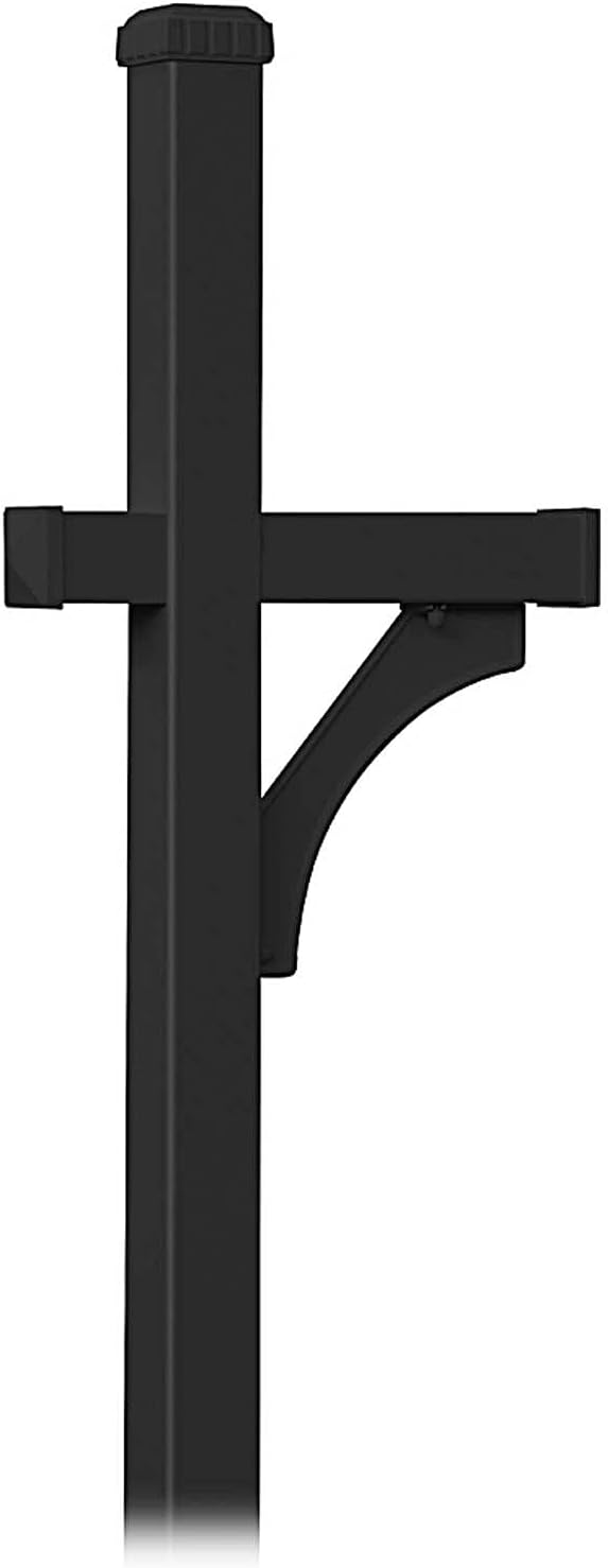 Deluxe Mailbox Post, Black