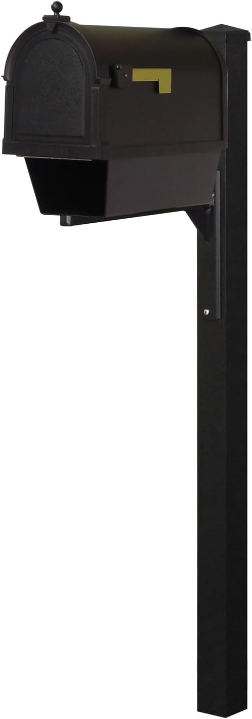 Products Berkshire Curbside Mailbox with Newspaper Tube and Wellington Mailbox Post