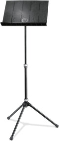 K&M Konig & Meyer 12120.000.55 Orchestra Music Stand | Collapsible Desk Holder For Music Sheets Or Book | Sturdy Tripod Base | 2pc Folding Design | Bag Included | Portable | German Made | Black