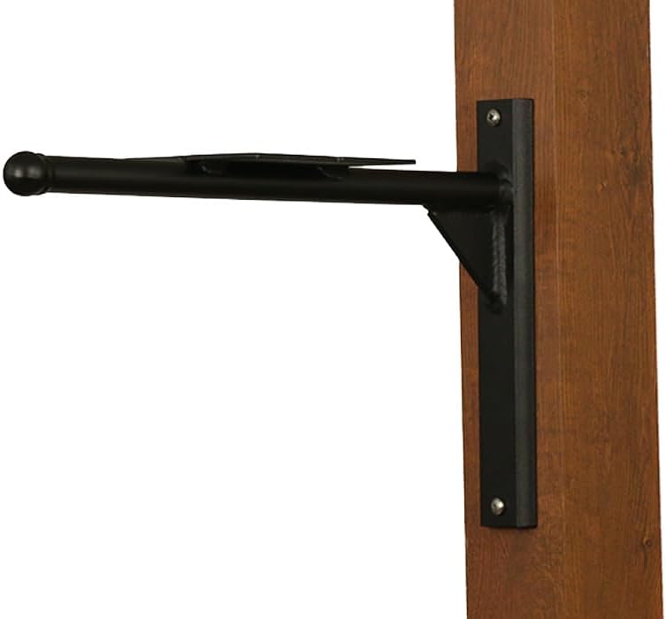 Ashley Mounting Bracket - Black Aluminum Mounting Bracket for Mailbox - PRO-ASH-FS-BLK