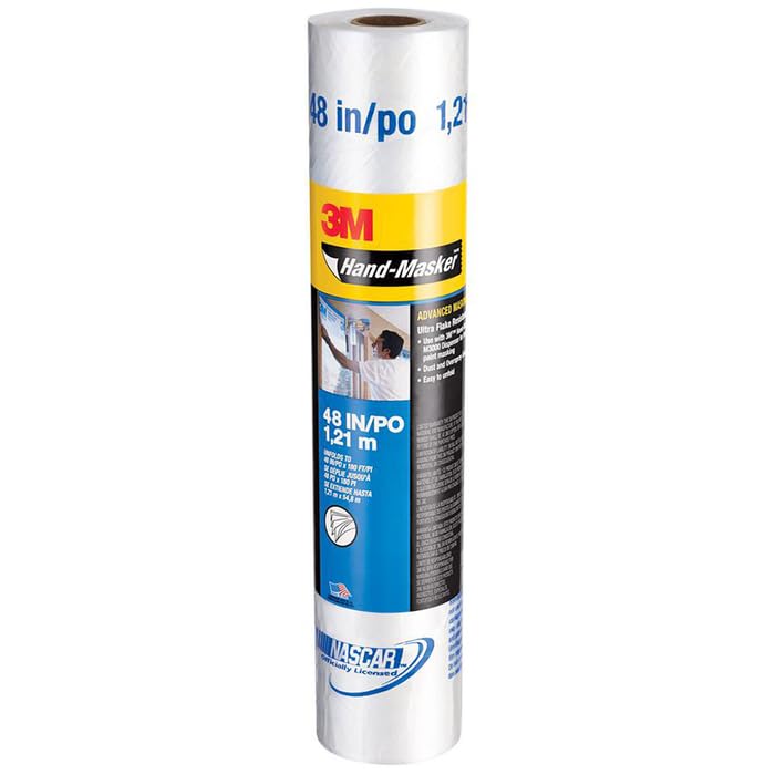 3M 12-Rolls of 48' x 180 AMF48 Hand-Masker Pre-Folded Advanced Masking Film