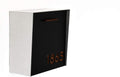 Wall Mounted Mailbox - Aluminum (ACP) Black Aluminum Face, Brush Silver Body and Wood Dark Oak Numbers - Modern Design - Custom Mailbox - Postbox - Letterbox - Mailnest Type 1