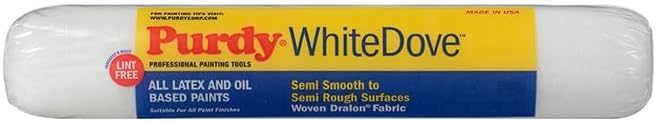 36-Pack of 18' x 3/8' Nap Purdy 144670182 White Dove Roller Cover, Dralon