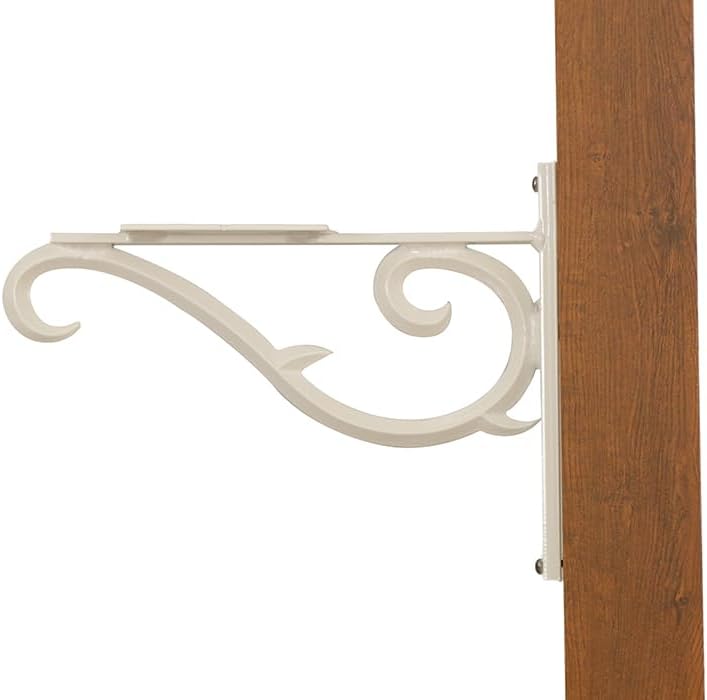 Sorrento Mounting Bracket - White Aluminum Mounting Bracket for Mailbox - PRO-SOR-FS-WH
