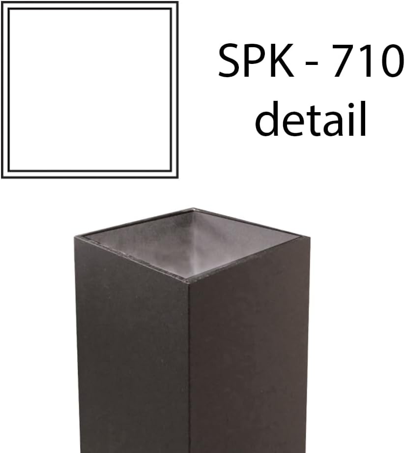 Special Lite Springfield Mailbox Post - Black Aluminum Post for Curbside Mailbox - SPK-710-BLK