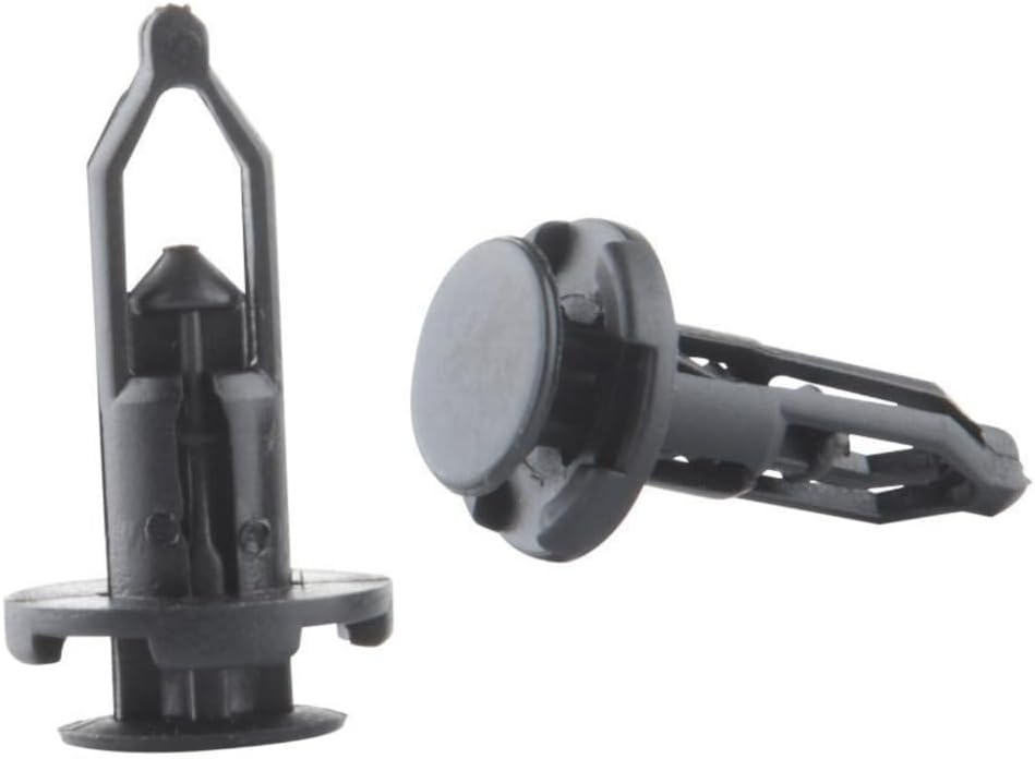28mm Black Plastic Trim Retainer Clips for Toyota, Lexus & Scion, 100-Pack Push Pin Rivets for Bumper & Moulding