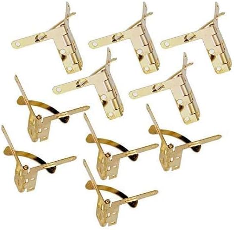 Small Mini Hinges,Jewelry Box Hinge,Door Hinge 50Pcs 90° Angle Support Small Box Hinges Hinge for Jewelry Wine Case Watch Wooden Lid Rubber Wedge Door Stopper