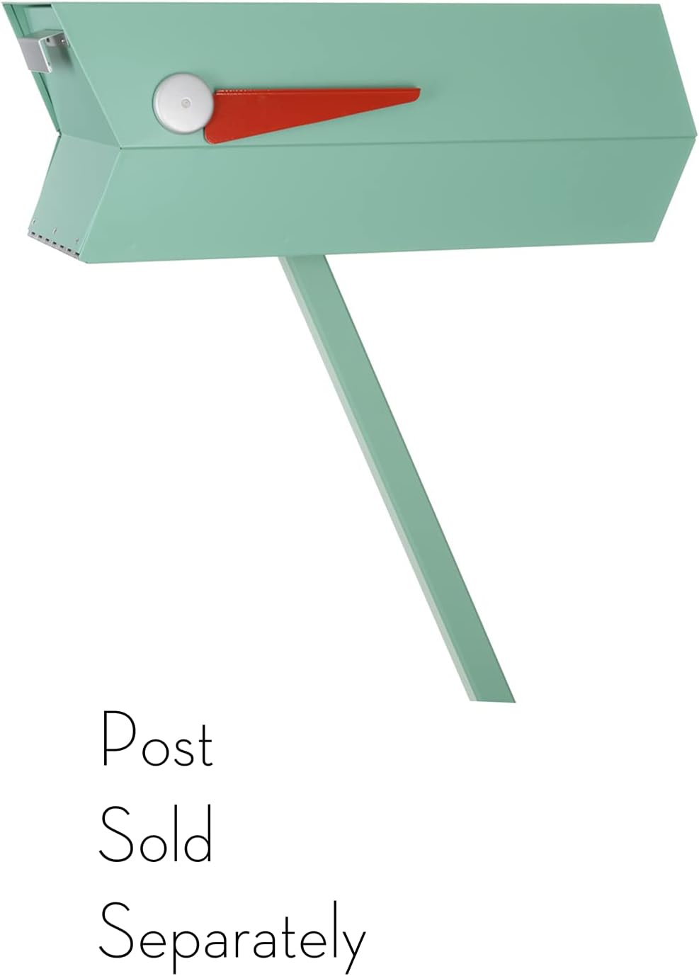 modbox USA Mid-Century Modern Curbside Mailbox | Solid Color (Satin Green)
