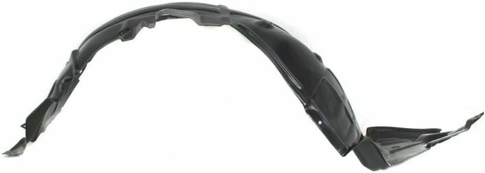 Wheel Liner Front Driver Side Left LH Plastic for Lexus for GS350 Base 2008-2011 Rivet-on-Attachment Type Black Matte 5380630150 12312-4 201-7594