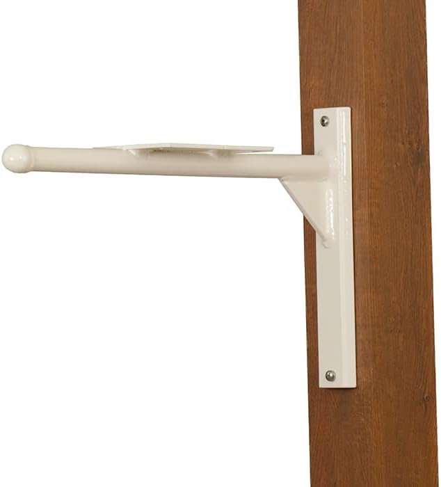 Ashley Mounting Bracket - White Aluminum Mounting Bracket for Mailbox - PRO-ASH-FS-WH
