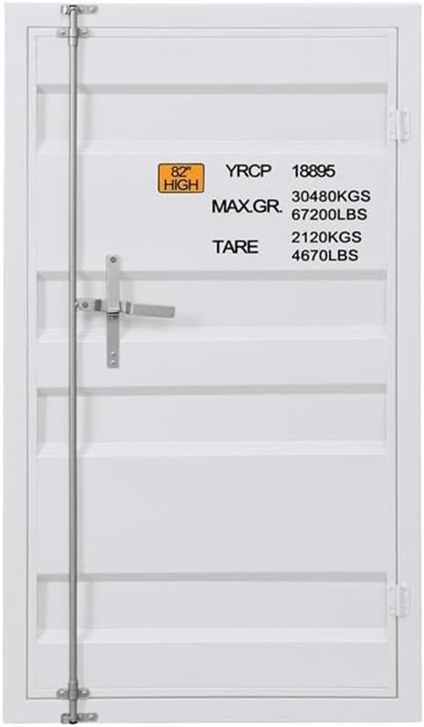 Acme Cargo Metal Chest with 1 Door in White