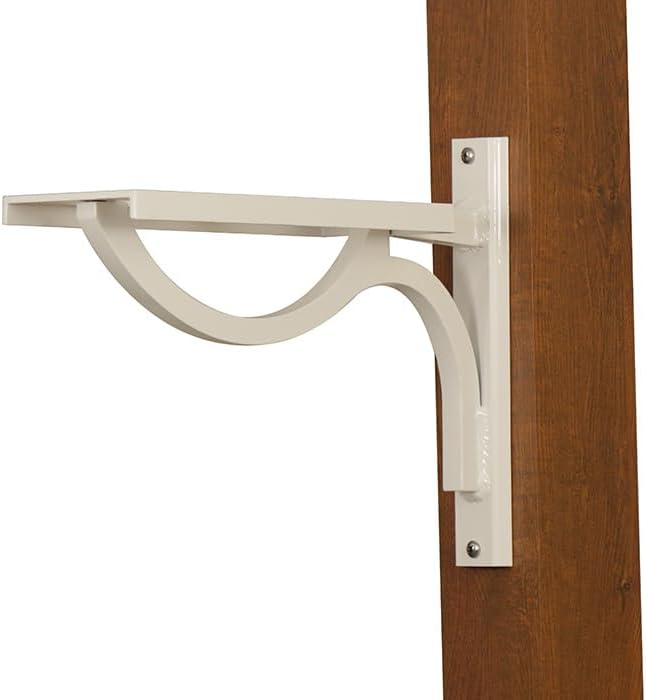 Wingate Mounting Bracket - White Aluminum Mounting Bracket for Mailbox - PRO-Win-FS-WH