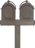 Whitehall Dual Mailboxes and Post Package, French Bronze