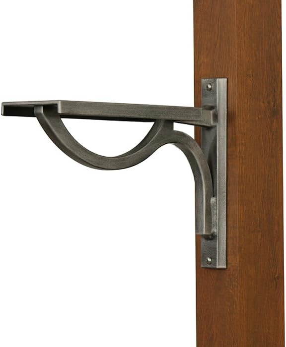 Wingate Mounting Bracket - Swedish Silver Aluminum Mounting Bracket for Mailbox - PRO-Win-FS-SW