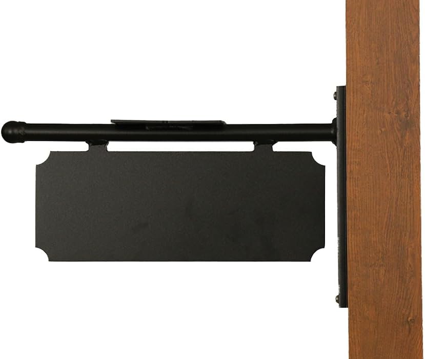 Atlantic Mounting Bracket - Black Aluminum Mounting Bracket for Mailbox - PRO-ATL-FS-BLK