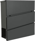 Wall Mounted Locking Mailbox, Large Capacity Metal Mail Box, Key Drop Box with Key Lock, Mailbox Wall Mount, Postbox for Home Office