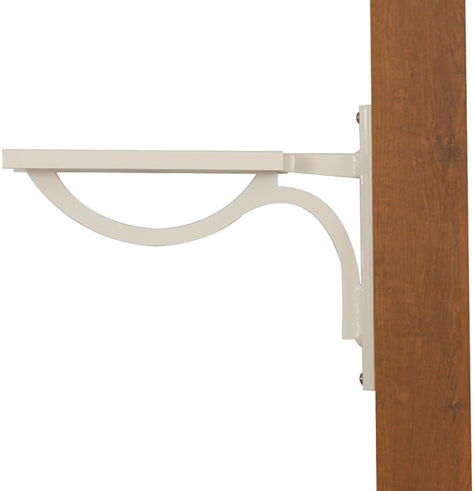 Wingate Mounting Bracket - White Aluminum Mounting Bracket for Mailbox - PRO-Win-FS-WH