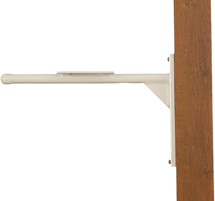 Ashley Mounting Bracket - White Aluminum Mounting Bracket for Mailbox - PRO-ASH-FS-WH