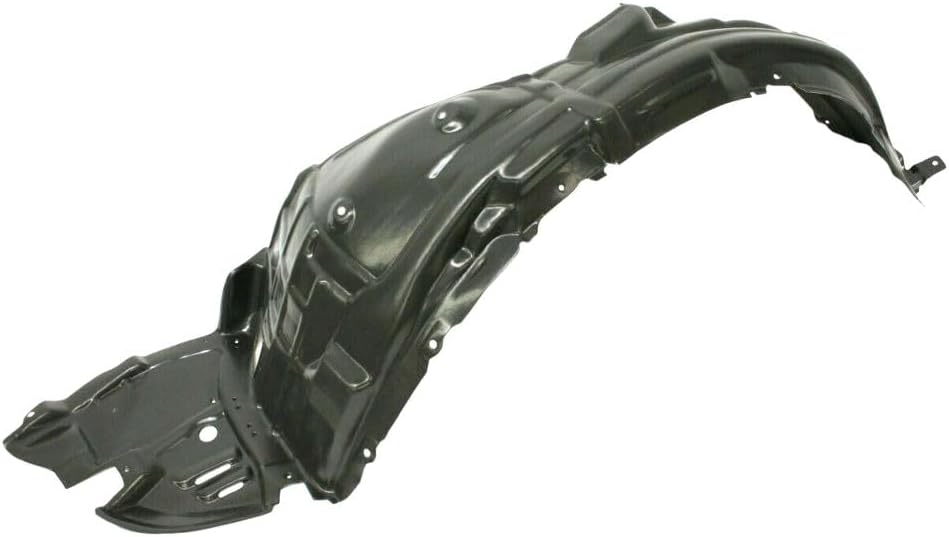 Wheel Liner Front Driver Side Left LH Plastic for Lexus for GS350 Base 2008-2011 Rivet-on-Attachment Type Black Matte 5380630150 12312-4