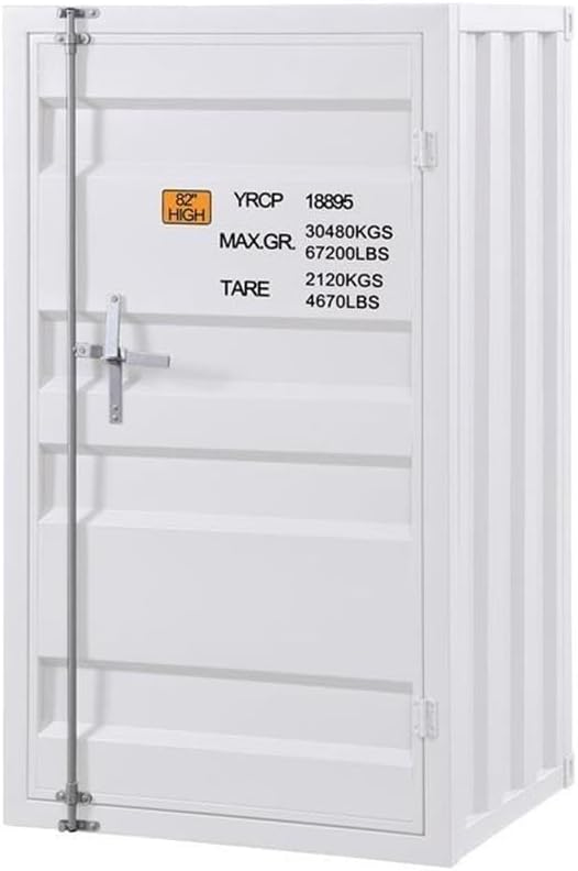 Acme Cargo Metal Chest with 1 Door in White