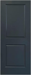 36 in. x 80 in. Charcoal Gray Painted Finished Composite MDF 2 Panel Interior Barn Door Slab