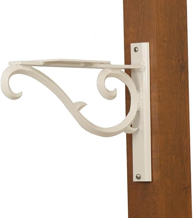 Sorrento Mounting Bracket - White Aluminum Mounting Bracket for Mailbox - PRO-SOR-FS-WH