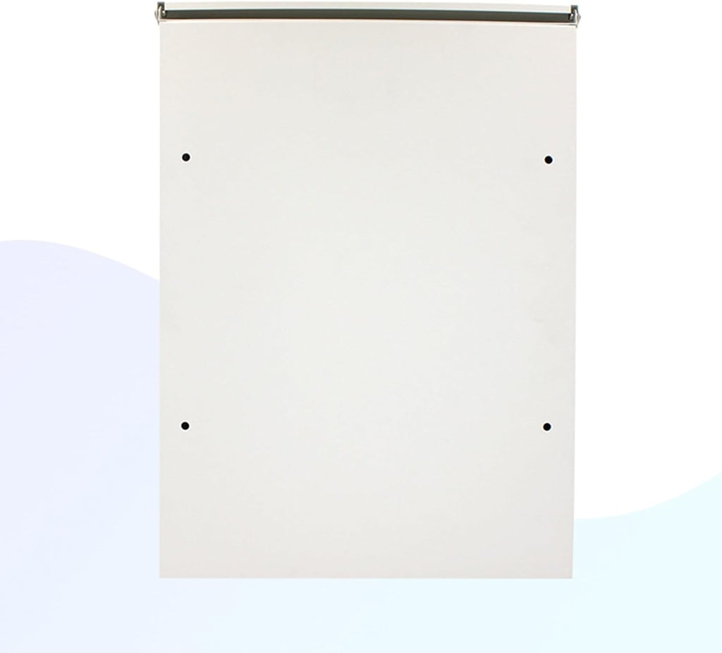 MELPHI Lockable Post Box for Outside, Hanging Secure Post Box, Metal Mailbox, Mail Manager for Mail/Newspaper/Post/Letter/Magazine, Used for Commercial, Home & Office (Color : White)