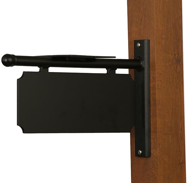 Atlantic Mounting Bracket - Black Aluminum Mounting Bracket for Mailbox - PRO-ATL-FS-BLK