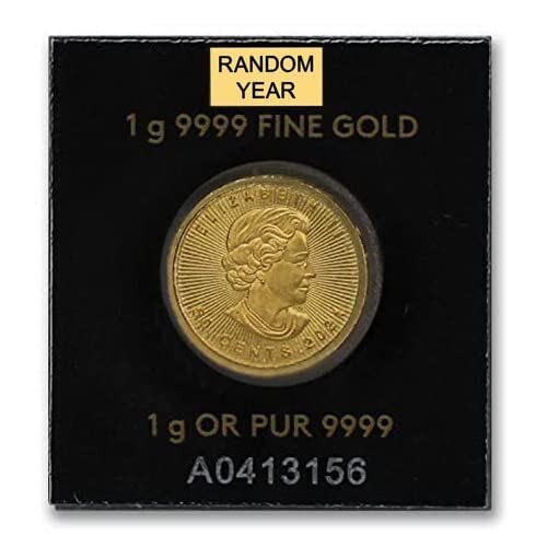 2022 - Current Royal Canadain Mint 50 Cents Canadian Gold Coin. 1 Gram Maple Leaf .9999 Purity Coin. 50 cents Graded By Seller. Uncirculated