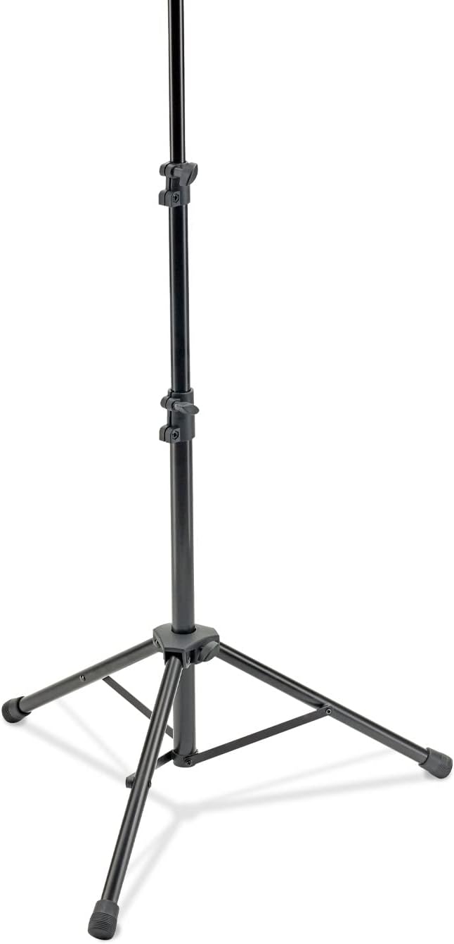 K&M Konig & Meyer 11870.015.55 Orchestra Music Stand | Large Deep Steel Desk Holder For Music Sheets Or Book | Sturdy Tripod Base | Adjustable 3pc Telescopic Design | Portable | German Made | Black