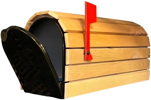 Real Cedar, Heavy-Duty (3/4 Inch Thick Slats) Cedar-Wrapped Mailbox - (This is 1 of 3 Different Cedar-Wrapped mailboxes That we Manufacture)