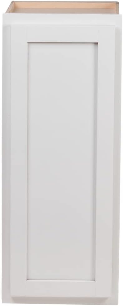Quicklock RTA (Ready-to-Assemble) 42' Tall Wall Kitchen Cabinets - Shaker Style | 100% Hardwood | Made in America | Soft Close Hardware (Pure White, 12' D x 9' W x 42' H)