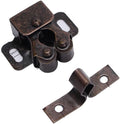 JSEIAJB Magnet Cabinet Catches Door Stop Closer Stoppers Damper Buffer for Wardrobe Hardware Furniture Fittings(Black)