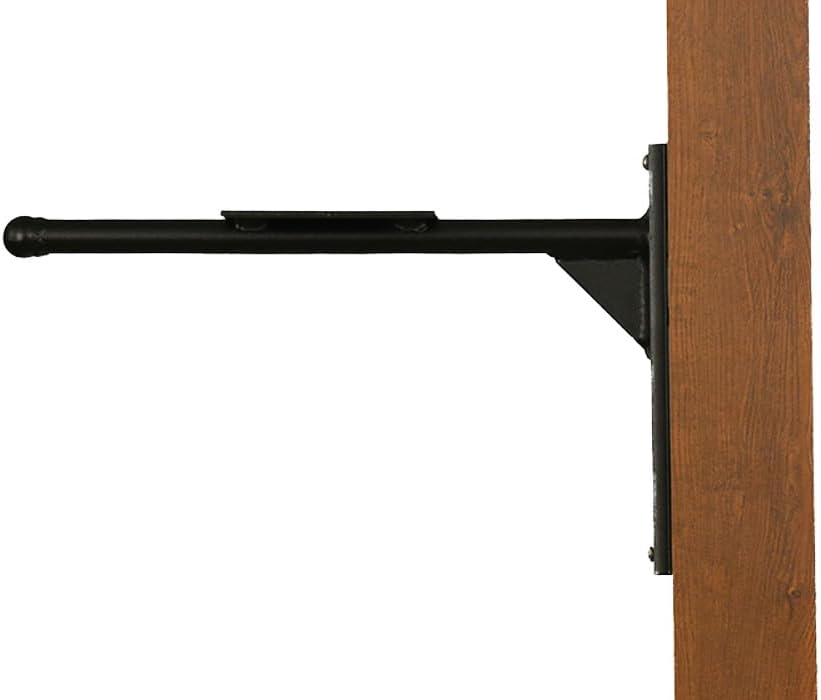 Ashley Mounting Bracket - Black Aluminum Mounting Bracket for Mailbox - PRO-ASH-FS-BLK