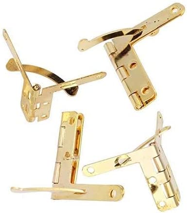 Small Mini Hinges,Jewelry Box Hinge,Door Hinge 50Pcs 90° Angle Support Small Box Hinges Hinge for Jewelry Wine Case Watch Wooden Lid Rubber Wedge Door Stopper
