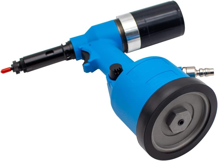 Automatic Rivet Nut Pneumatic Riveter- Pneumatic Hydraulic Pull Cap Gun Automatic Rivet Nut Gun Air Tools With 7pcs Riveted Head