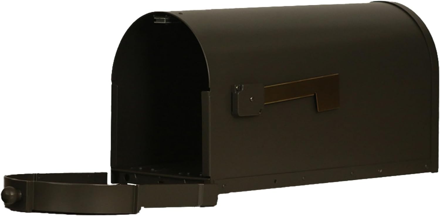 Special Lite Berkshire Curbside Mailbox - Mocha Aluminum Mailbox for Post Mount - SCB-1015-MOC