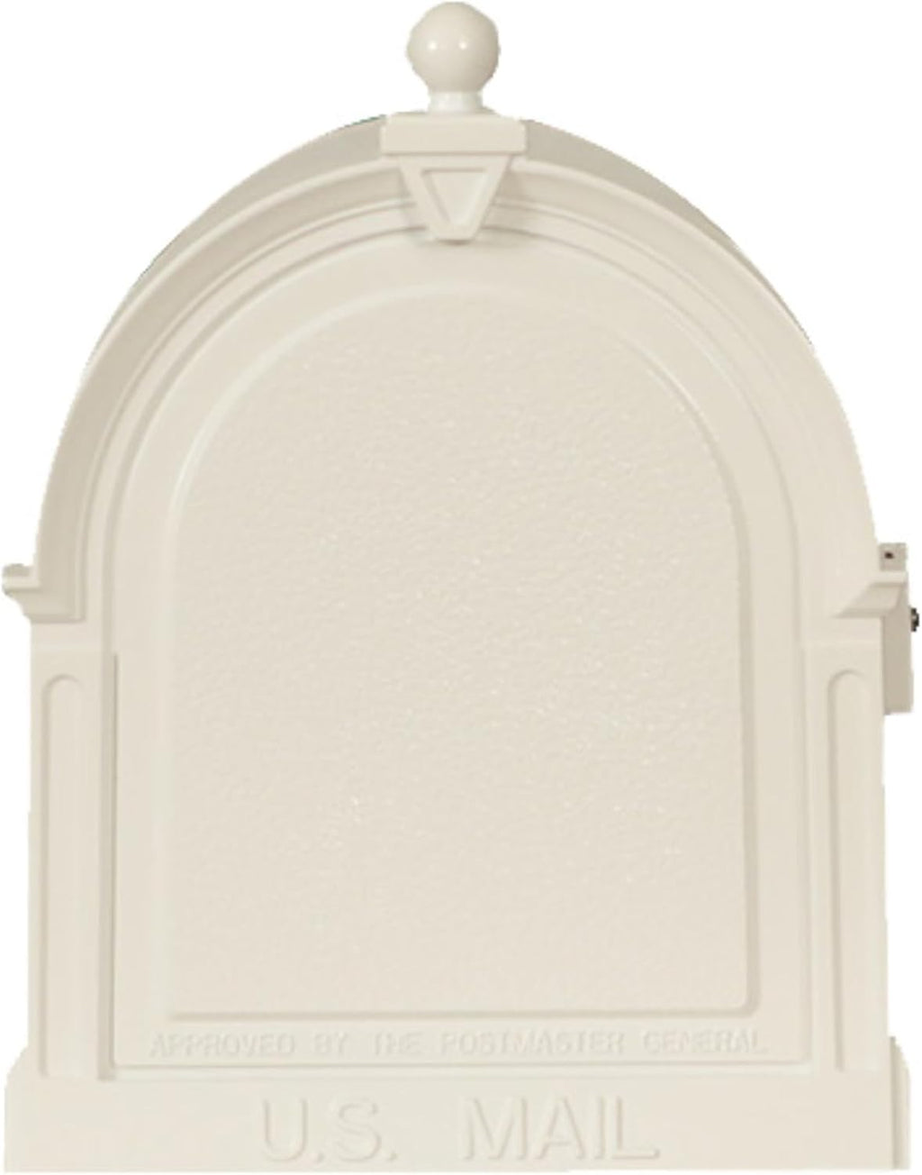 Special Lite Berkshire Curbside Mailbox - White Aluminum Mailbox for Post Mount - SCB-1015-WH